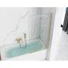 штора для ванны Rea Elegant 70x140 gold стекло прозрачное (REA-W6600)