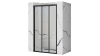 душевая дверь Rea Alex 100x190 black стекло прозрачное (REA-K9639)