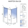 душевая кабина Rea Marten 90x120 безопасное стекло, прозрачное (REA-K4002)