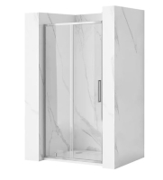 душевая дверь Rea Rapid Slide 140x195 безопасное стекло, прозрачное, chrome (REA-K5604)