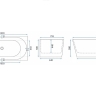 ванна акриловая Rea Bellanto 150x75 + сифон + пробка click/clack, правая (REA-W0251)