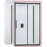душові двері Rea Rapid Fold 90x195 безпечне скло, прозоре (REA-K6419)