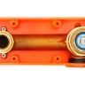 смеситель для умывальника скрытого монтажа Rea Lungo Long gold brush + box (REA-B4109)