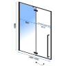 душевая дверь Rea Fargo 150x195 безопасное стекло, прозрачное (REA-K6332)