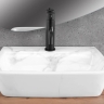 умывальник Rea Altea Cloudy 45,5x36 под мрамор, белый (REA-U9242)