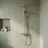 душевая система с изливом Rea Arcos brushed gold (REA-P8716)