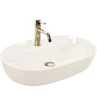 умывальник Rea Aura 61x41 ecru shiny (REA-U4589)