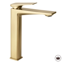 смеситель для умывальника Rea Prime высокий, brushed gold (REA-B6733)