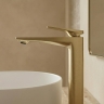 смеситель для умывальника Rea Prime высокий, brushed gold (REA-B6733)