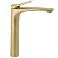 смеситель для умывальника Rea Vision Premium high brushed gold (REA-B6731)