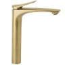 смеситель для умывальника Rea Vision Premium high brushed gold (REA-B6731)