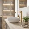смеситель для умывальника Rea Vision Premium high brushed gold (REA-B6731)