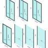 душевая дверь Rea Rapid Fold 70x195 безопасное стекло, прозрачное (REA-K6417)