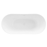 ванна акриловая Rea Ferrano Slim 160x80 отдельностоящая, белая (REA-W0081)