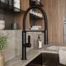 смеситель для кухни Rea Lago black (REA-B9333)