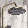 душевая система с изливом Rea Maxim brushed gold (REA-P7065)
