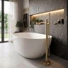 смеситель для ванны Rea Venti напольный brushed gold (REA-B9765)