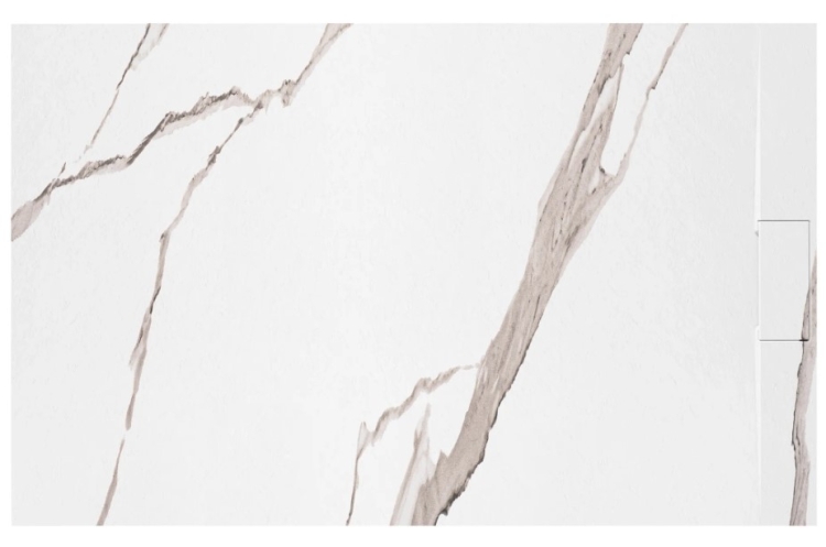поддон Rea Bazalt 90x120 прямоугольный, carrara white (REA-K7001)
