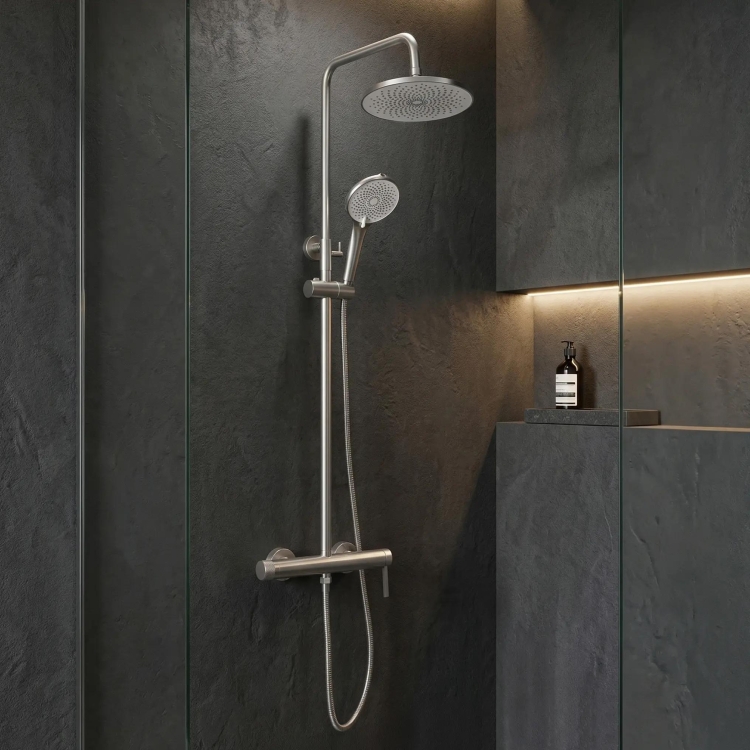 душевая система Rea Rivo brushed nickel (REA-P9498)