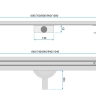 трап Rea Neox Slim Pro 900 мм, + сифон, ножки, золотой (REA-G5805)