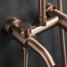 душевая система Rea Luis с изливом, brushed copper (REA-P7156)