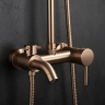 душевая система Rea Luis с изливом, brushed copper (REA-P7156)