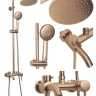душевая система Rea Luis с изливом, brushed copper (REA-P7156)