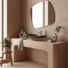 умывальник Rea Royal Ombre 62x36 матовый, бежевый, коричневый (REA-U0626)