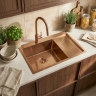 кухонная мойка Rea Fin 62x48 brush copper (ZLE-06018)