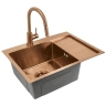 кухонная мойка Rea Fin 62x48 brush copper (ZLE-06018)