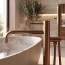 смеситель для ванны Rea Lungo Diamond напольный brushed copper (REA-B2247)