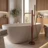 смеситель для ванны Rea Lungo Diamond напольный brushed copper (REA-B2247)