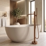 смеситель для ванны Rea Lungo Diamond напольный brushed copper (REA-B2247)