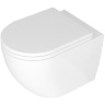 унитаз Rea Carlo Mini Rimless 48x37 white + сиденье дюропласт soft-close (REA-C6200)