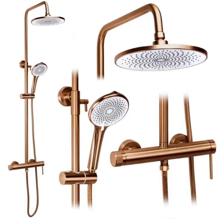 душевая система Rea Foss Clif brushed copper (REA-P3914)