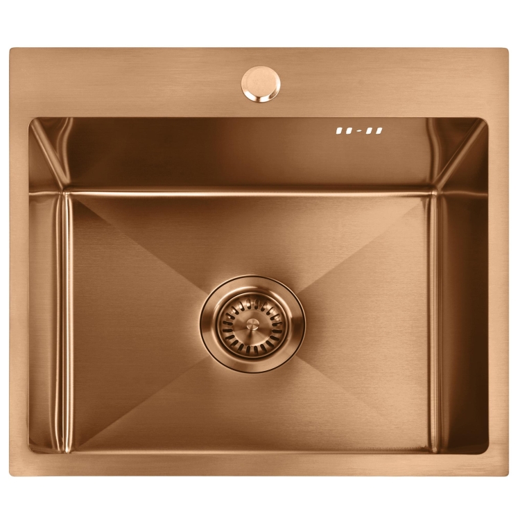 кухонная мойка Rea Leo 50x45 brush copper (ZLE-06015)