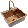 кухонная мойка Rea Leo 50x45 brush copper (ZLE-06015)