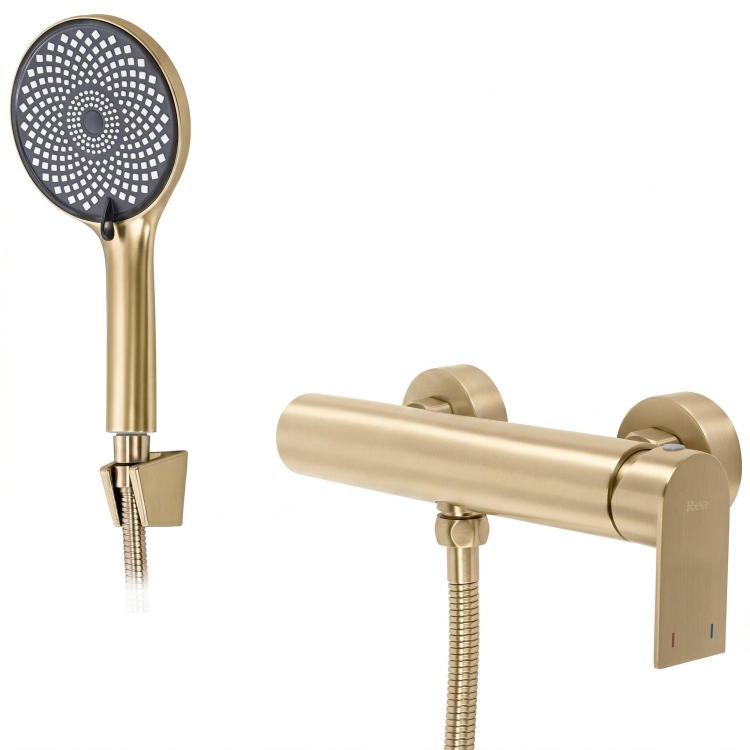 смеситель для душа Rea Hunter brushed gold (REA-B6693)