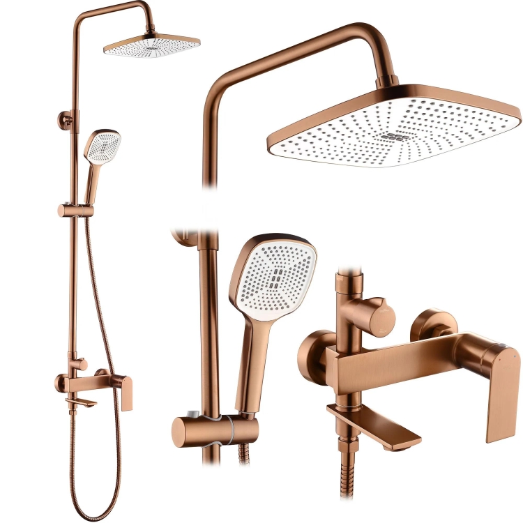 душевая система Rea Storm gold brush (REA-P3000)