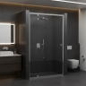 душевая стенка Rea Primo 90х190 безопасное стекло, прозрачное, chrome (REA-K5056)