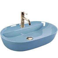 умывальник Rea Aura 61x41 blue shiny (REA-U6618)