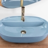 умывальник Rea Aura 61x41 blue shiny (REA-U6618)