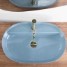 умывальник Rea Aura 61x41 blue shiny (REA-U6618)