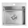 кухонная мойка Rea Leo 40x45 с сифоном, brush nickel (ZLE-06000)