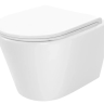 унитаз Rea Tito Tornado 49,5х36 подвесной, безободковый, смыв Торнадо, дюропласт, white (REA-C6800)