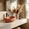 умывальник Rea Mika Terracotta 50x38 матовый, имитация камня (REA-U7349)