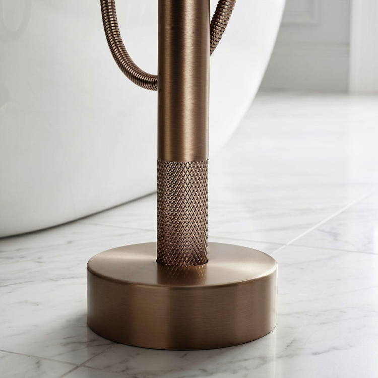 смеситель для ванны Rea Venti напольный brushed copper (REA-B9649)