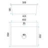кухонная мойка Rea Leo 50x45 с сифоном, black (ZLE-06005)