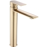 смеситель для умывальника Rea Veneta brushed gold, высокий (REA-B3009)