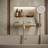 смеситель для ванны Rea Ontario side brushed gold (REA-B6547)